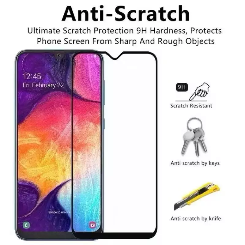 ฟิล์มกระจกนิรภัย สำหรับ Oppo A57 A77 A77S A57 4G A76 A96 A91 A92 A93 A94 A95 A74 A54 A53 A54 5G A31 A16 A16K A73 เต็มจอ