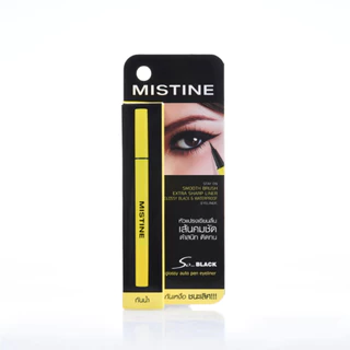 MISTINE SO BLACK GLOSSY AUTO PEN LINER 1 กรัม กลอสซี่ ออโต้ เพ็น อายไลเนอร์สีดำ ไม่หลุดลอก เส้นบาง กันน้ำ