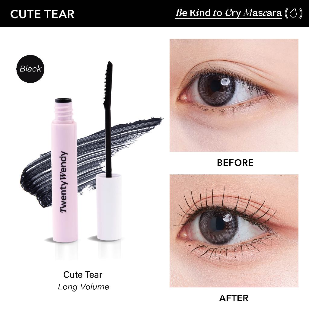 twentywendy | Be Kind to Cry | Mascara Long Volume ที่ช่วยให้ขนตาดูยาว จับช่อ เเละหนาขึ้น - 2