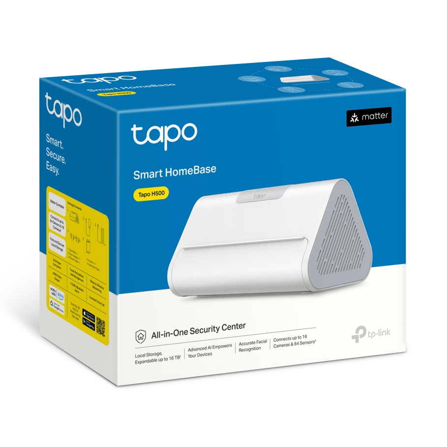 TP-LINK (Tapo H500) Smart HomeBase บันทึกกล้องได้สูงสุด 16TB เปลี่ยนบ้านให้ฉลาดขึ้นในพริบตา