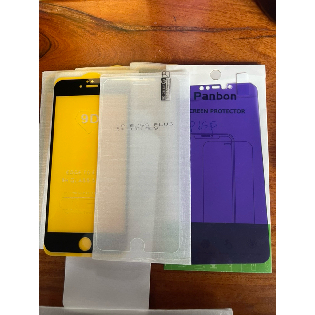 ชุดกระจกนิรภัย Ip 6s plus มือสองสภาพยังไม่ใช้งาน