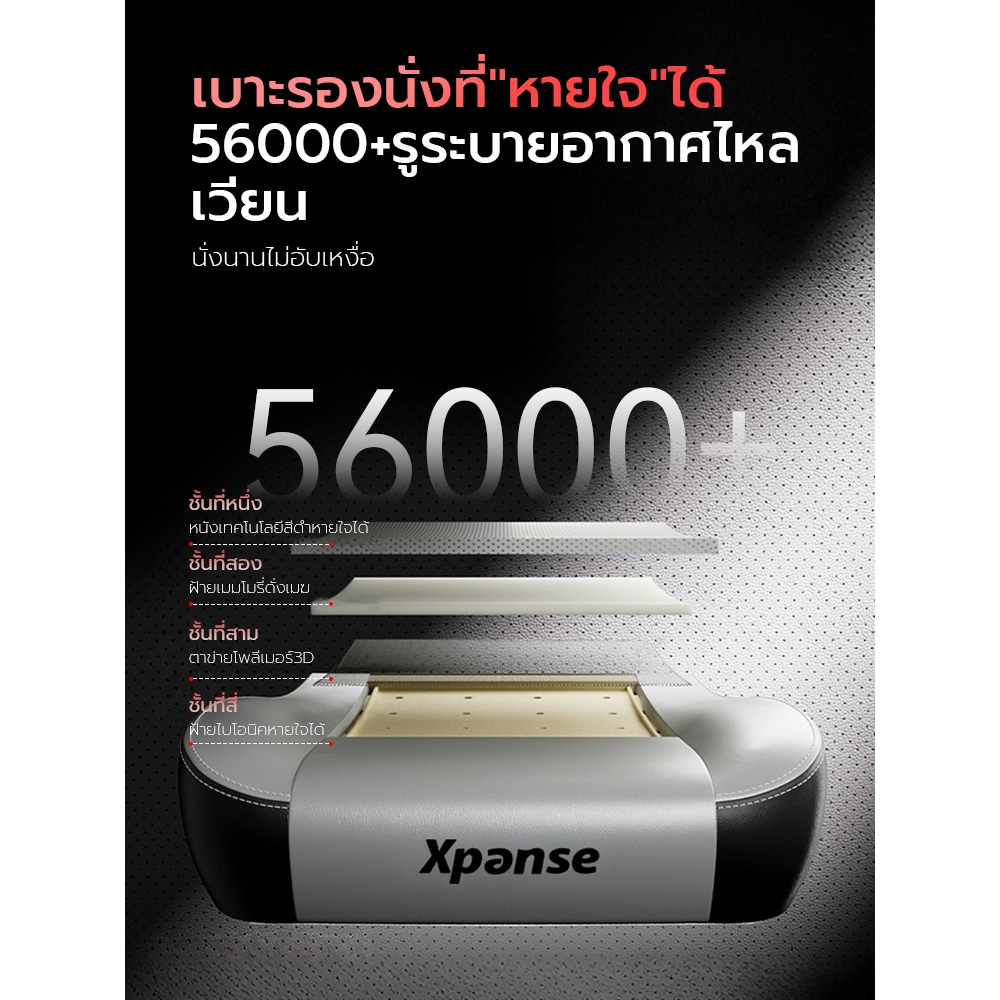 Xpanse Lightning เก้าอี้เกมมิ่ง เพื่อสุขภาพ ที่รองหลังแบบยืดหดได้ พนักพิงศีรษะแม่เหล็ก หนัง PVC Gaming Chair เก้าอี้คอม รูปที่ 3