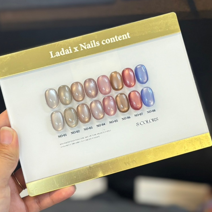 ladai eye cat X Nails Content 8 สี พร้อมชาร์จ มาใหม่  03