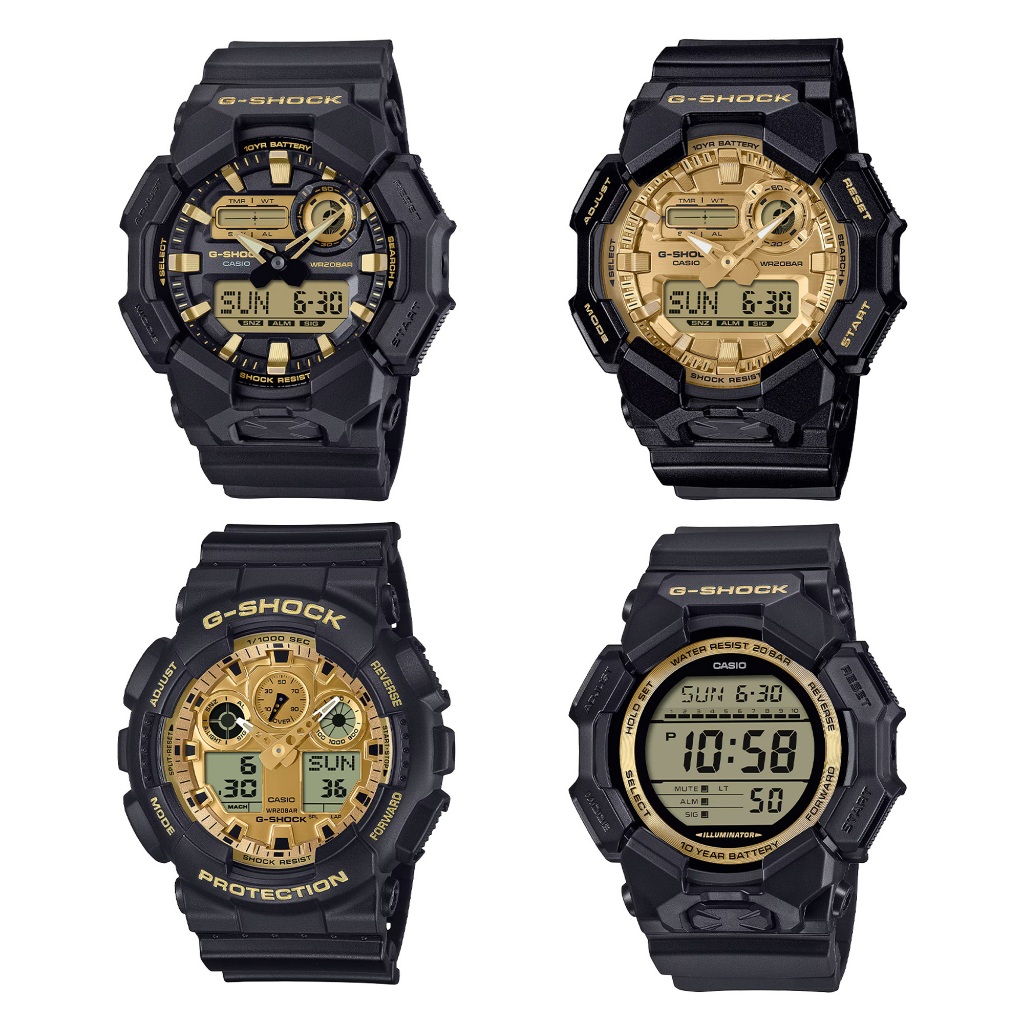 Casio G-Shock นาฬิกาข้อมือ รุ่น GA-010GB (GA-010GB-1A9,GA-010GGB-1A9,GA-100GGB-1A9GD-010GB-1A9)
