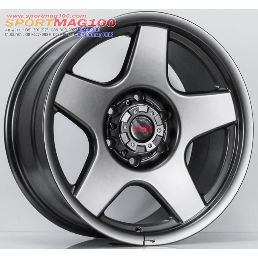 ล้อแม็กใหม่ Bradley S323 ขอบ 18 กว้าง 9นิ้ว 6รู139 Offset25 สีเทาด้าน