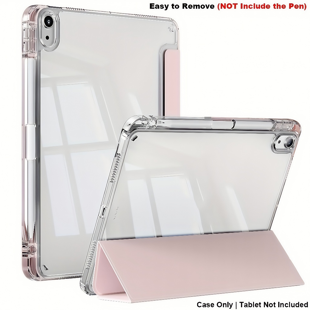 เคส iPad (gen11 A16 2025 / gen10 2022 / gen6-9 9.7 / Air7 / Air5-6 / Pro11 2024) ฝาหลังอะคริลิก ใส่ปากกาได้