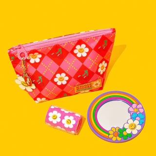 ✅พร้อมส่ง🌷Wiggle Wiggle🌷Pattern Pouch กระเป๋าซิป ใส่ของจุกจิก