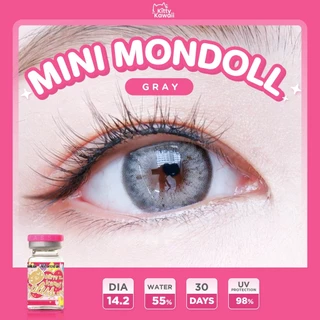 คอนแทคเลนส์🌈Mini Mondoll🌈 Brown / Gray (Kitty Kawaii) ขนาดมินิ 💖