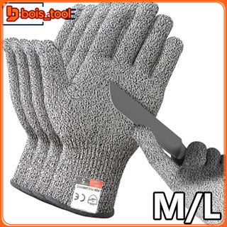 ถุงมือกันบาด M/L เกรด 5 HPPE ถุงมือป้องกันการบาด ถุงมือป้องก…