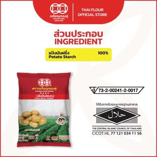เหรียญทองคู่ แป้งมันฮ่องกง แป้งมันฝรั่ง 500 กรัม Golden Coins Potato Starch 500g