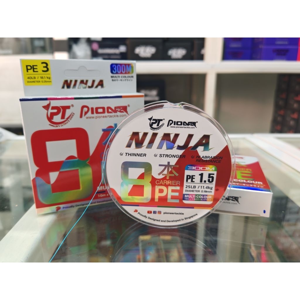 สาย​ Pe​ Pioneer​ Ninja​ ถัก​ 8