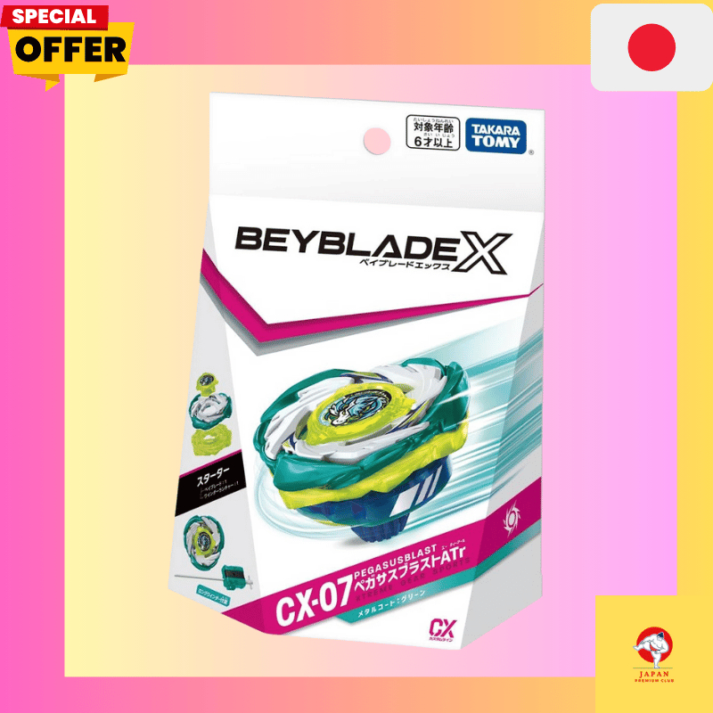 BEYBLADE X CX-07 Starter Pegasus Blast ATr/Takara Tomy/No bankee/released July 19th