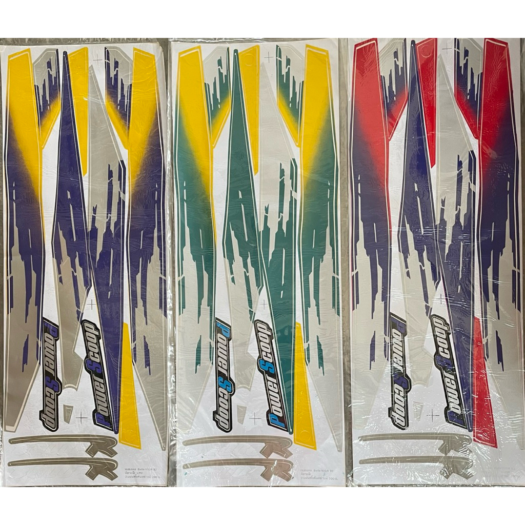 สติ๊กเกอร์ Belle(เบล) 100R ปี92  สติ๊กเกอร์อย่างดี สีไม่เพี้ยน ติดแล้วสวย แป๊ะ❗️