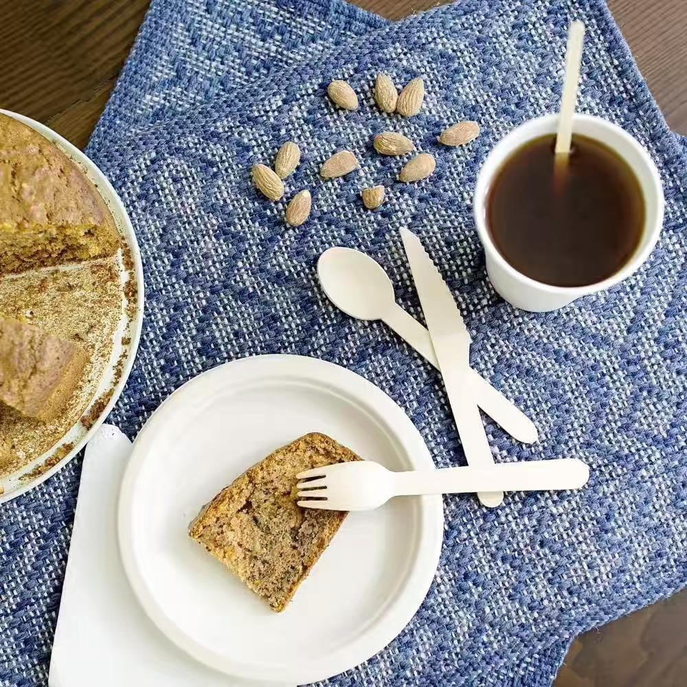 🌈ส่งฟรี🌈 ส้อมไม้ ช้อนไม้ 100 ชิ้น/แพ็ค ช้อน ส้อม ช้อนใช้แล้วทิ้ง ส้อมแบบใช้แล้วทิ้ง ช้อนเค้ก ช้อนขนม - รูปที่ 6