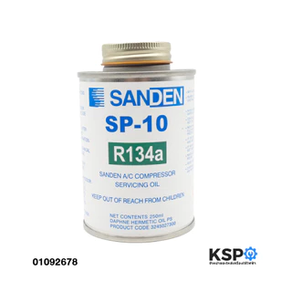 น้ำมันคอมแอร์รถยนต์ SANDEN รุ่น SP-10 ขนาด 250ml สำหรับ R134a (ทดแทนOIL-8) อะไหล่แอร์