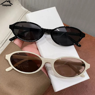 แว่นตากันแดดกรอบวงรีY2Kวินเทจสไตล์เกาหลีแฟชั่นป้องกันรังสียู…