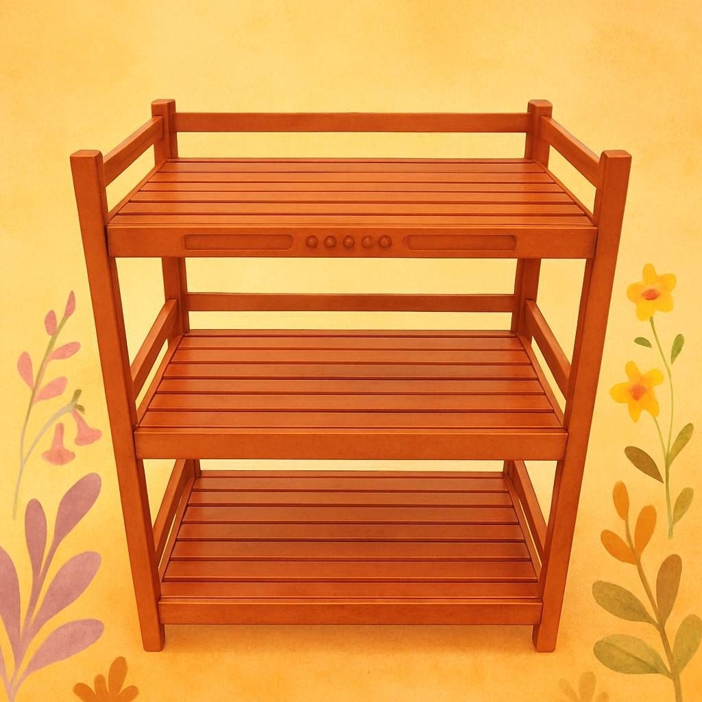 ส่งด่วน ชั้นวางของ ชั้นไม้ รนญ 60*38*80ซม