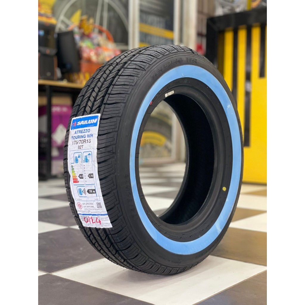 ยางขอบขาว Sailun Atrezzo Touring WR (ขอบขาว) 175/70R13 ยางใหม่ปี2025