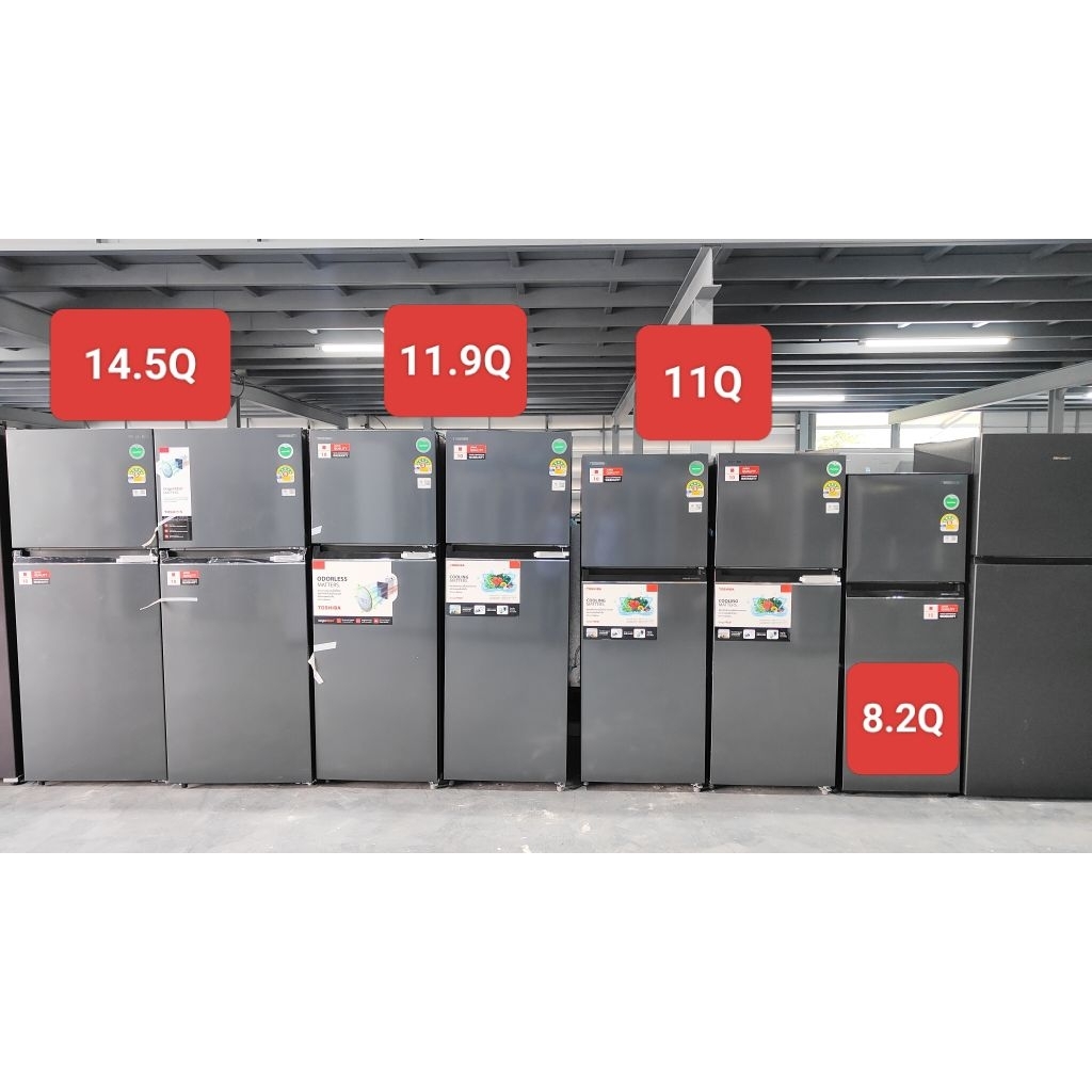 ตู้เย็น Toshiba 2ประตู Inverter No frost สินค้าตัวโชว์มีตำหนิ