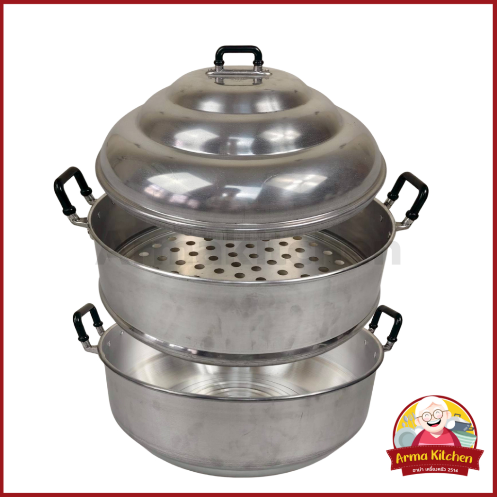 ซึ้งแบ่งขาย ฝาซึ้ง ชั้นชึ้ง ก้นซึ้ง ซึ้งอลูมิเนียม 40 ซม. ตราจระเข้