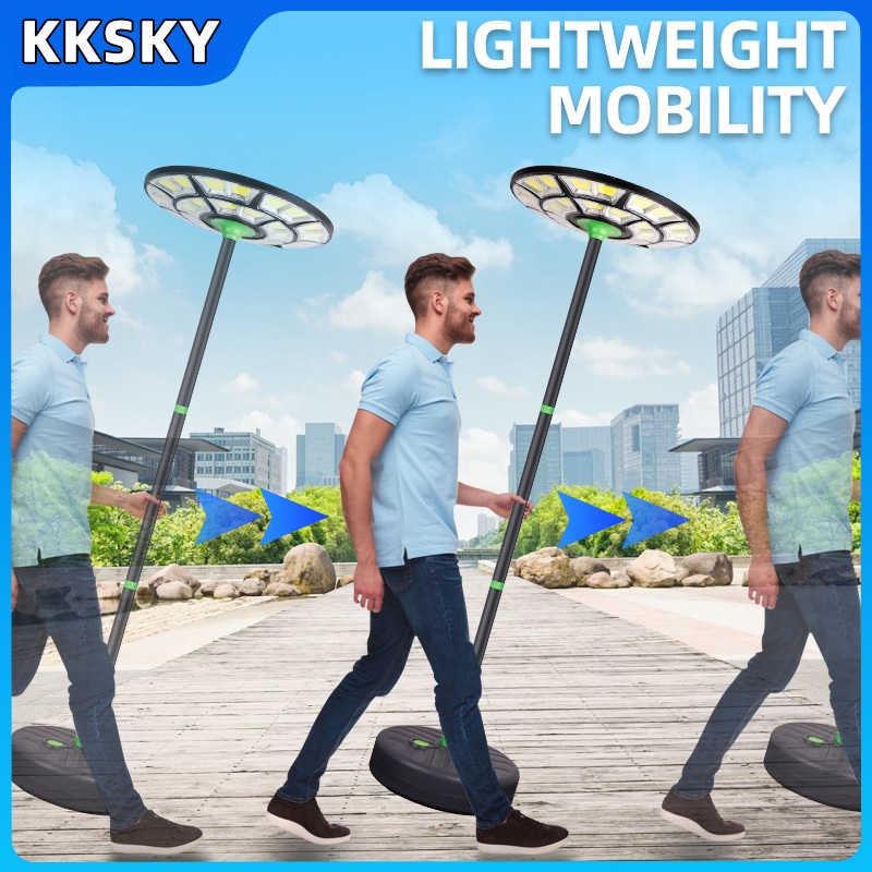 KKSKYเสา ไฟ โซล่าเซล ufo 2.6M ไฟสนามทรงกลม ไฟให้แสงสว่าง ไฟหัวเสา ไฟถนน เสา ไฟ โซล่า เซลล์ เสาไฟ ufo