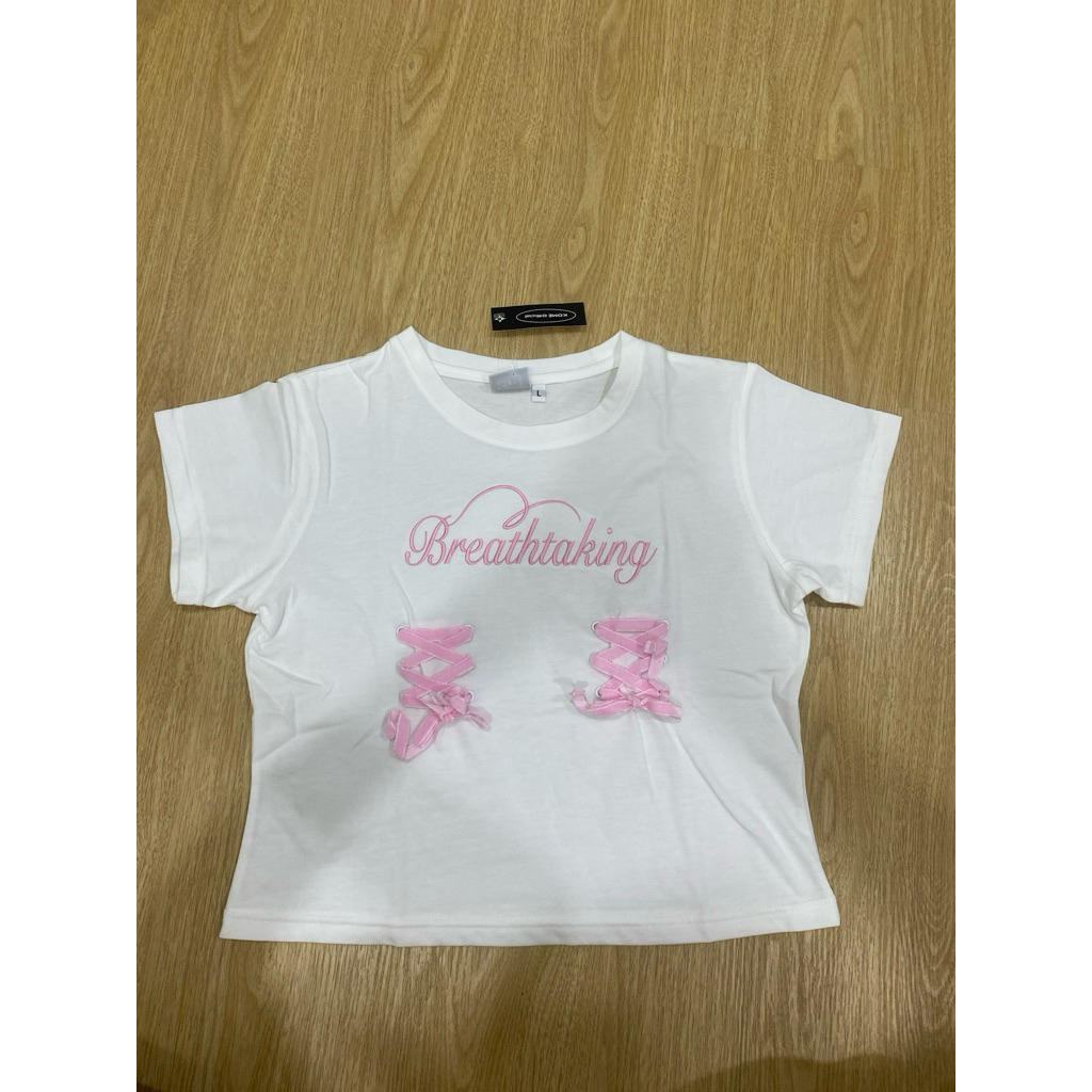 ส่งต่อ เสื้อใหม่ เสื้อยืด Kome.girls (L)