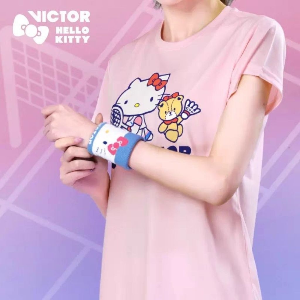 VICTOR WRISTBANDS HELLO KITTY (2ชิ้น) สินค้ารับประกันของแท้100%