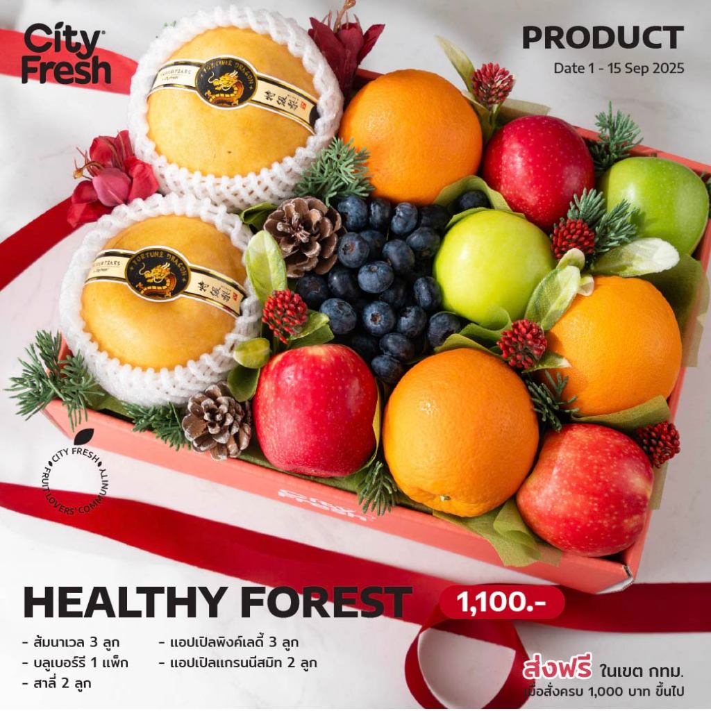 CityFresh กระเช้าผลไม้ Healthy Forest