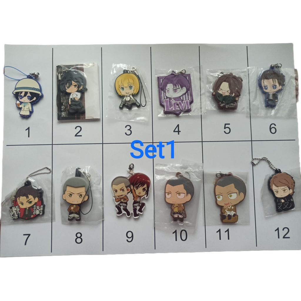 พวงกุญแจของสะสม Attack on Titan ผ่าพิภพไททัน จากญี่ปุ่น