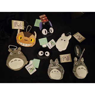 [พร้อมส่ง🇹🇭] ถุงผ้าพับได้+กระเป๋าพวงกุญแจ My Neighbor Totoro Eco Shopping Bag With Carabiner Plush Ghibli