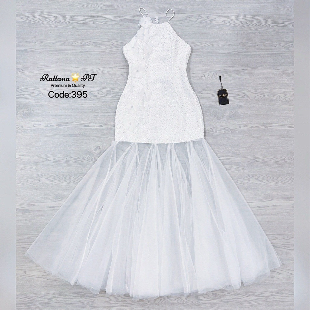 Rattana เดรสยาวระบาย ชุดงานแต่ง ชุดถ่ายพรีเวดดิ้ง