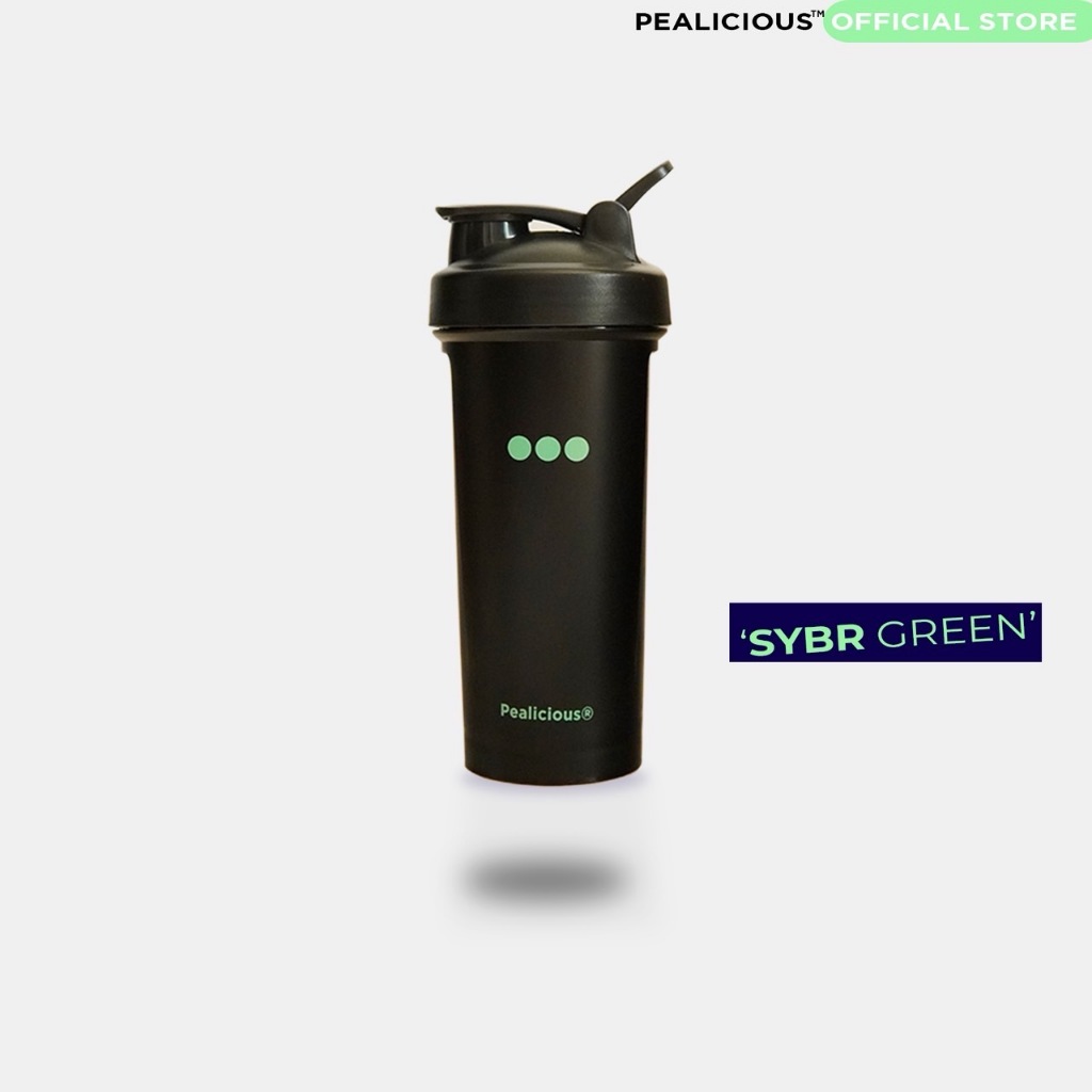 Pealicious® Shaker Bottle – SYBR GREEN | 700ml | BPA-Free กระบอกน้ำเชคเกอร์