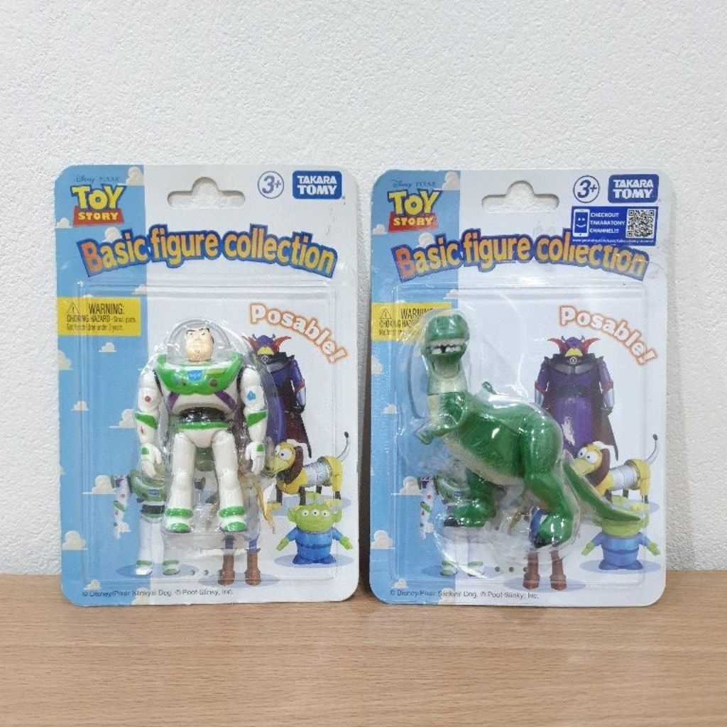 Disney Pixar Toy Story Basic Figure Collection Buzz / Rex บัซ เร็กซ์ Takara Tomy
