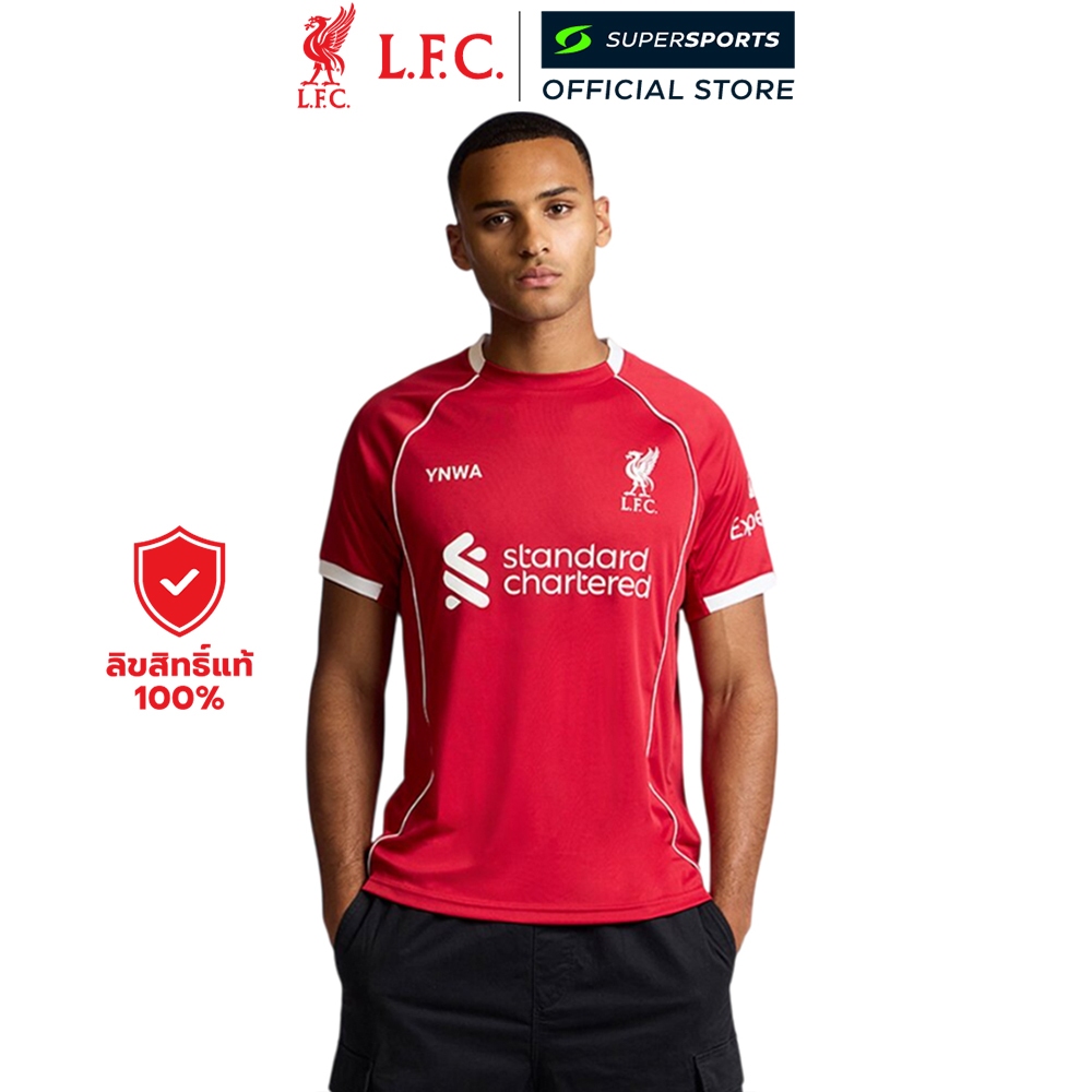 LFC เสื้อเชียร์ผู้ชายทีมลิเวอร์พูล ชุดเหย้า Home Fan Jersey 2025/26