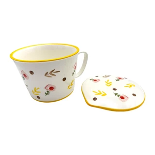 Color Kit ชามมีหู+ฝา PORCELAIN 7" เซรามิก