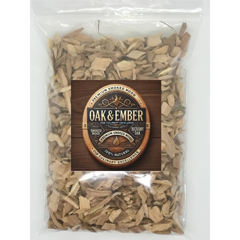 Premium Smoking Wood Chips – Hickory, Oak, Apple, Cherry, Pear, Peach & Longan – Natural BBQ Wood fo