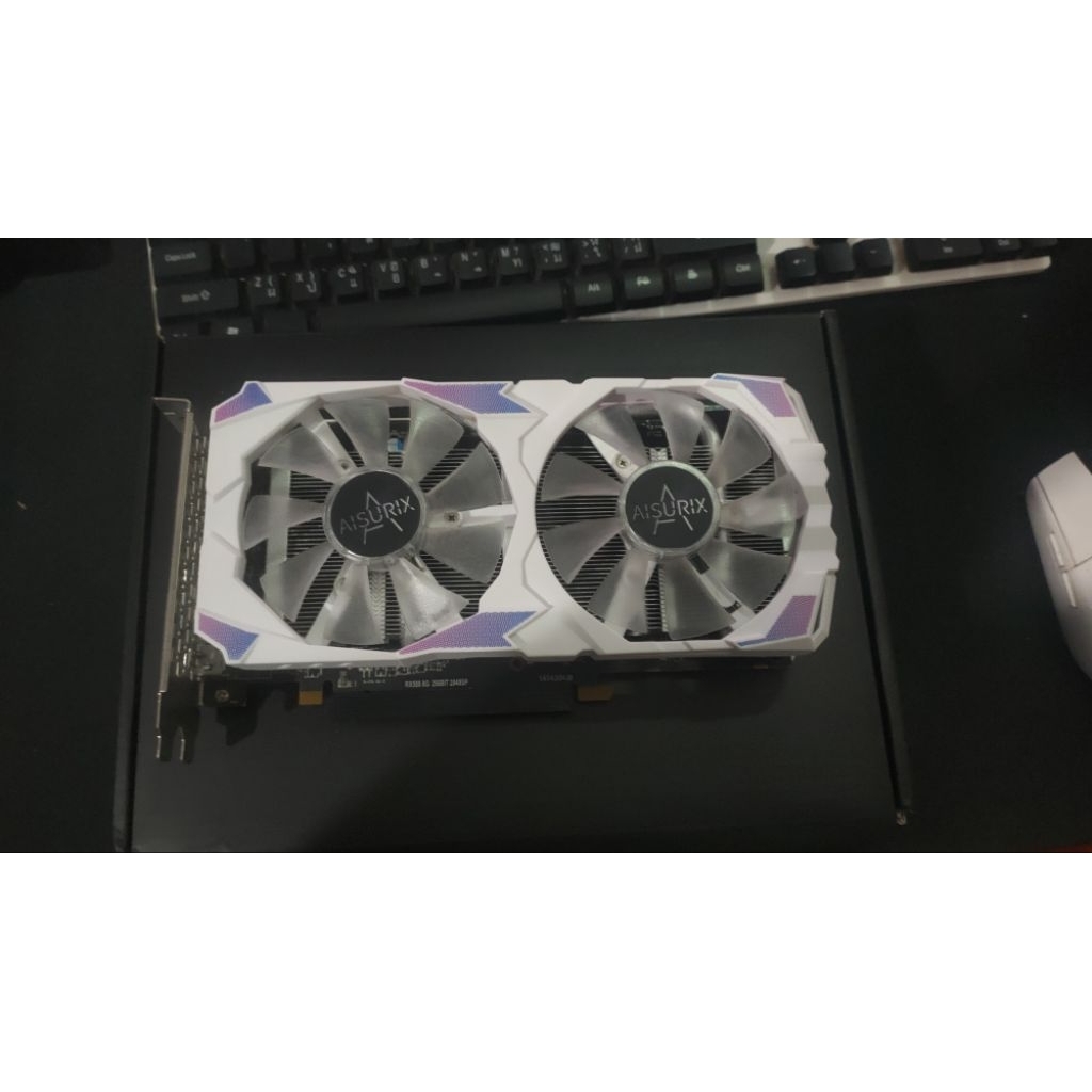 การ์ดจอ aisurix rx580 8g ( การ์ดจอเสีย ) ขายเป็นอะไหล่