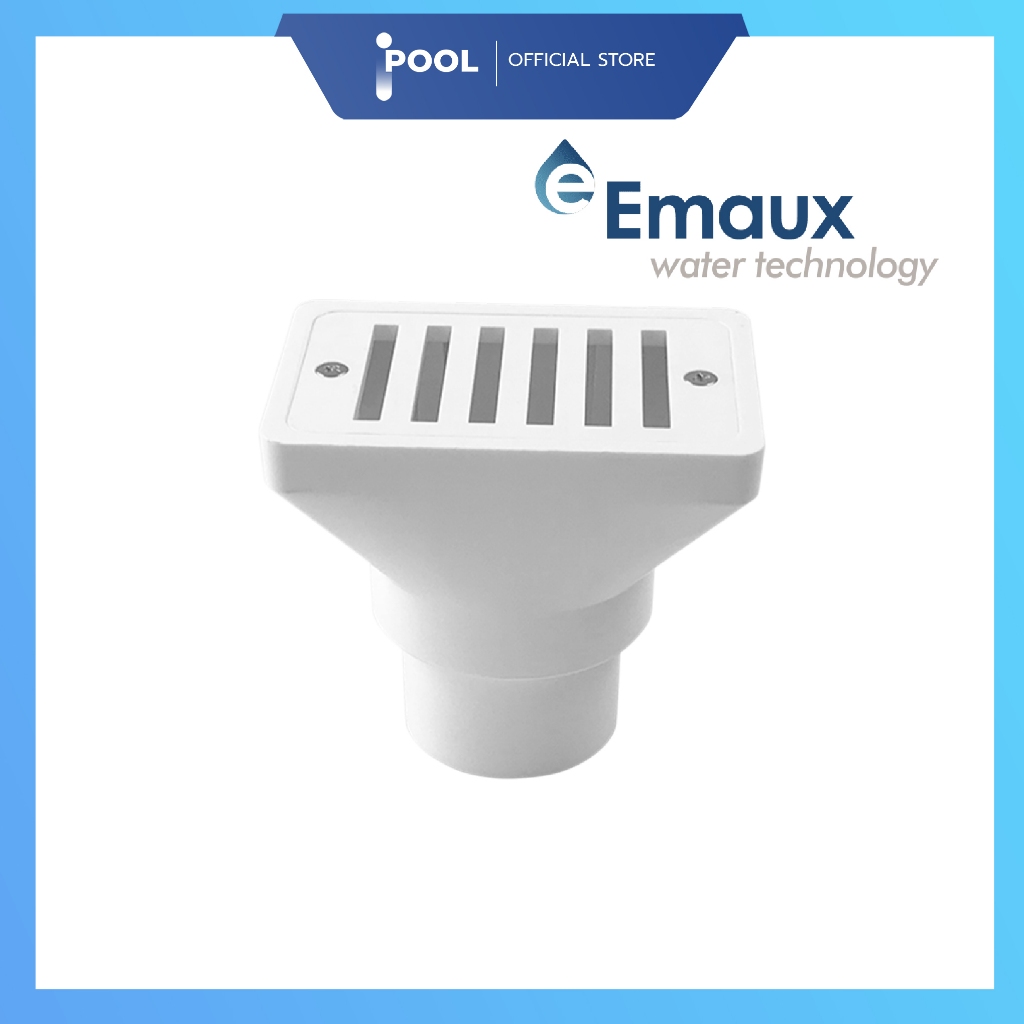 “EMAUX” กัตเตอร์เดรน EM2819(A2)  ขนาดท่อ 1.5 นิ้ว สีขาว