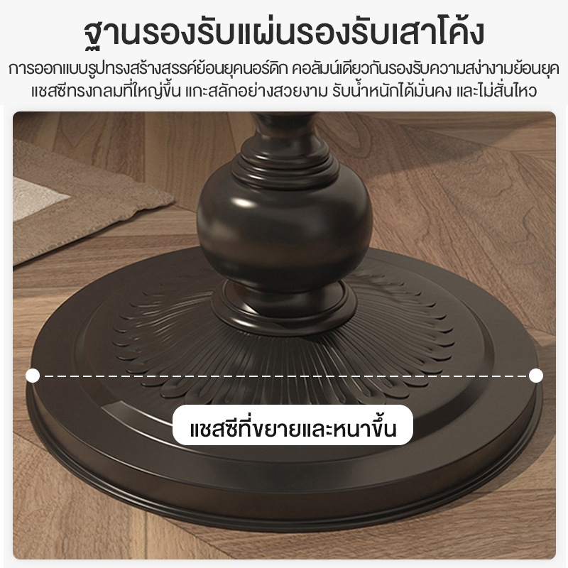 ห้องนั่งเล่นห้องนั่งเล่นย้อนยุคอเมริกันโต๊ะเล็ก ๆ ที่ด้านข้างของห้องนอนโต๊ะทรงกลมสไตล์เรียบง่าย - รูปที่ 6