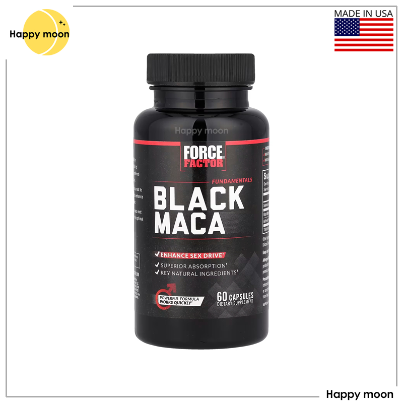 Force Factor, Black Maca, 60 Capsules