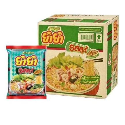 (ยกกล่อง 30 ซอง) ยำยำ บะหมี่กึ่งสำเร็จรูป รสสุกี้ 55 ก.