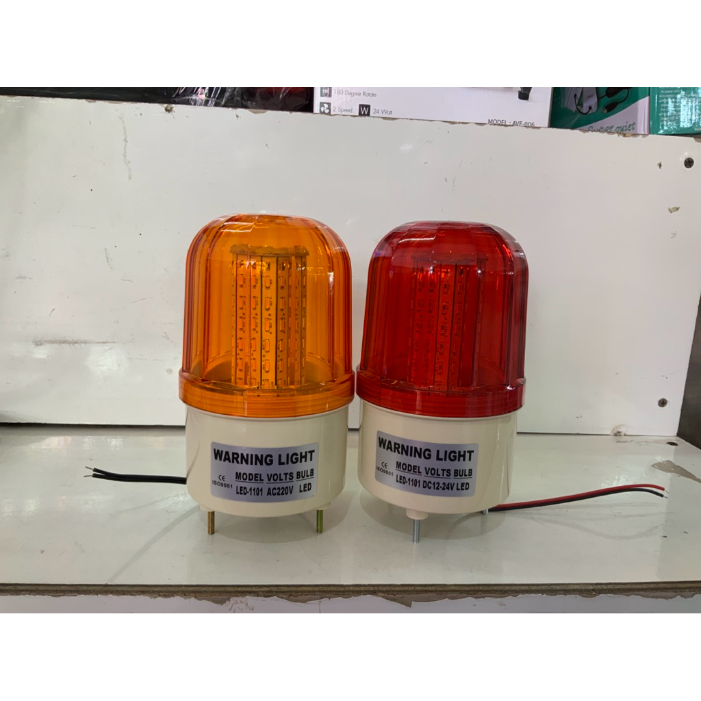 ไฟไซเรน/ไฟหมุน/ไฟฉุกเฉินLED-3.5นิ้ว🚨12v-24v/220v