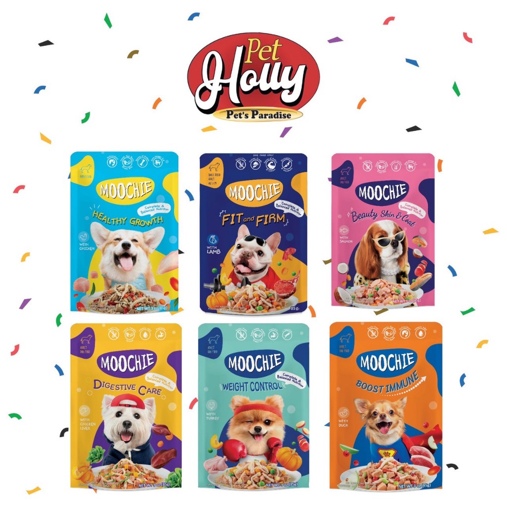 Pet Holly - Moochie มูชี่ อาหารเปียกสุนัข 12 ซอง