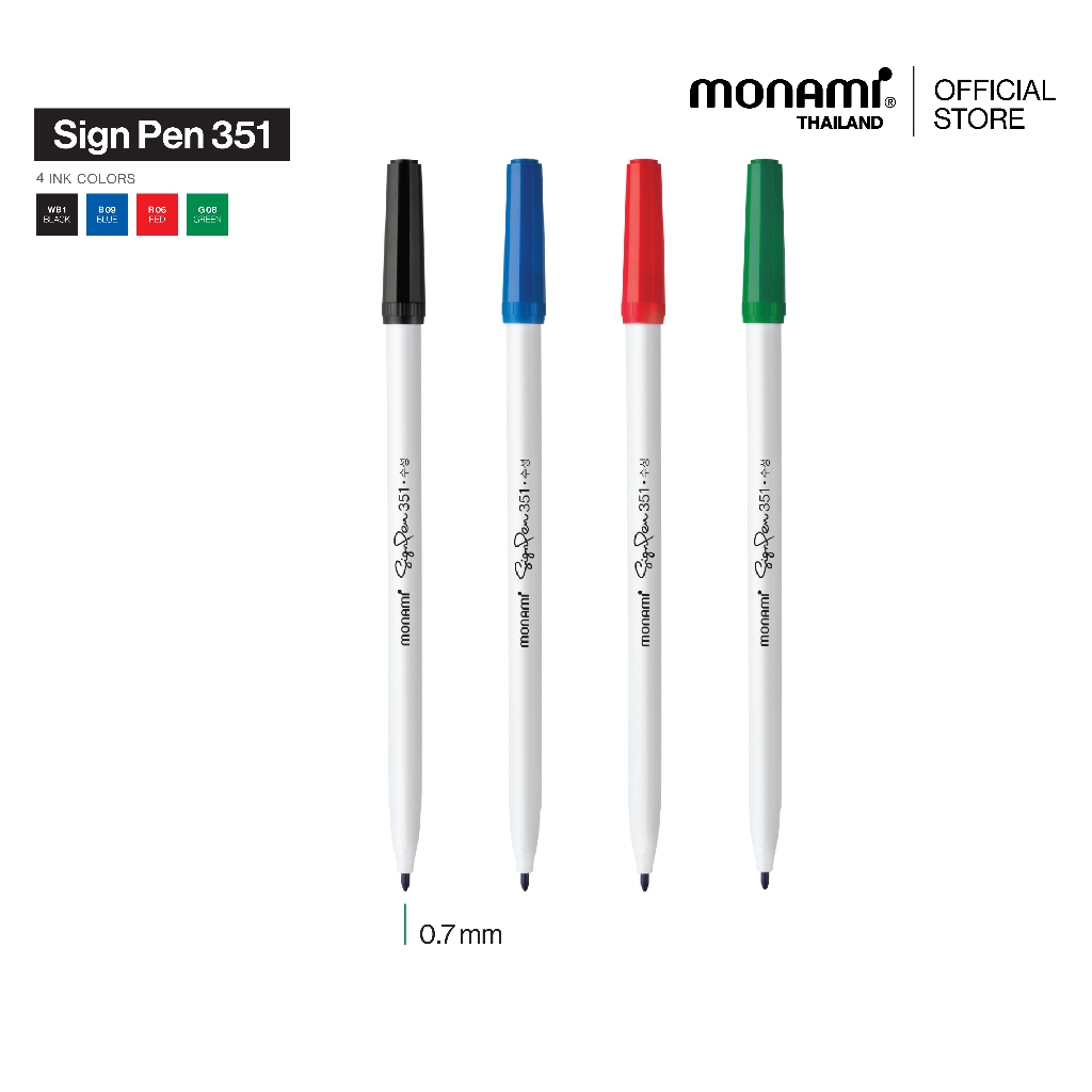 Monami ปากกาสีน้ำ รุ่น Sign Pen 351