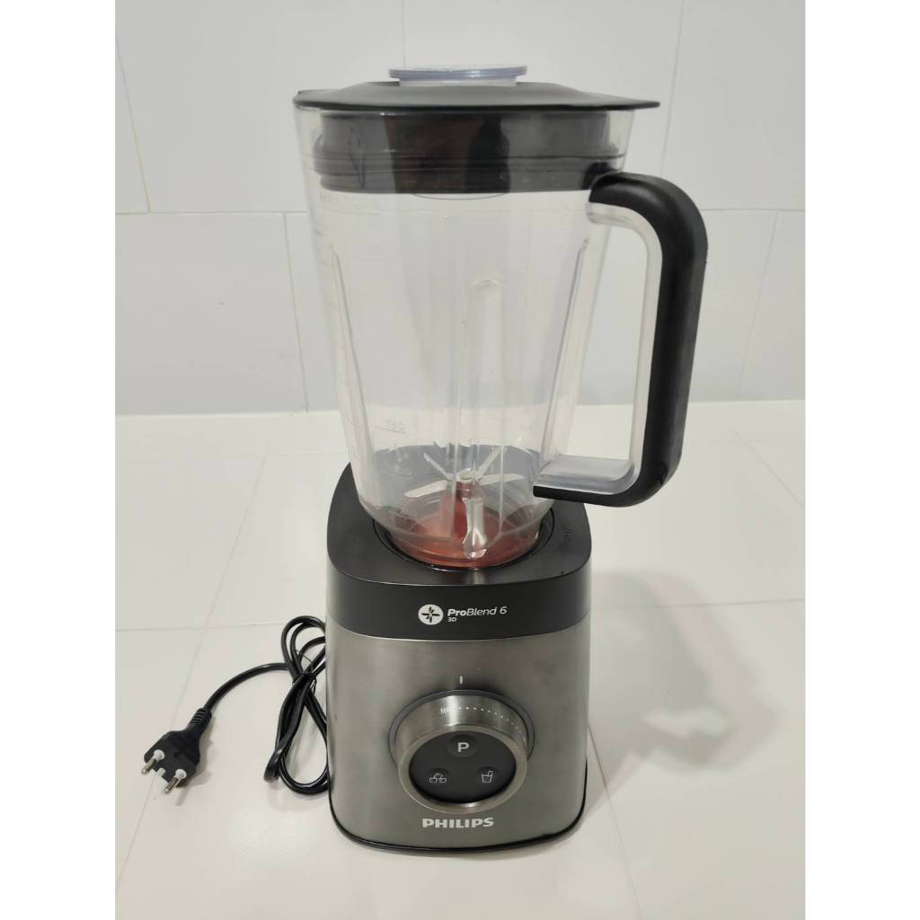 มือสอง เครื่องปั่น Philips HR3663/90 Avance ProBlend 6 3D ขนาด 2.2 ลิตร โปรแกรมสมูทตี้ เครื่องปั่นน้