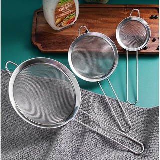กระชอนสแตนเลส 14 ซม มีหูแขวน ตักอาหาร ลวกผัก ลวกบะหมี่ ตะแกร…
