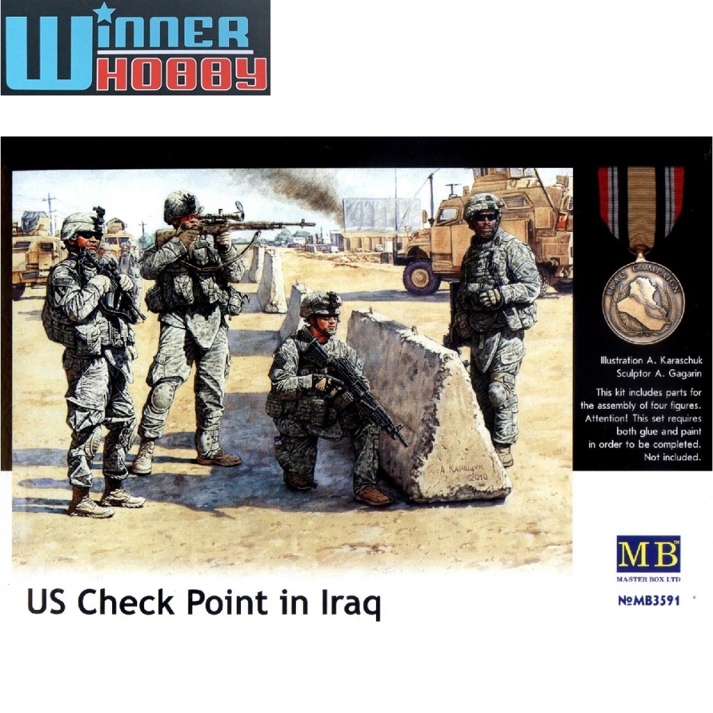 Master Box 3591 US Check Point (Iraq 2003) 1/35