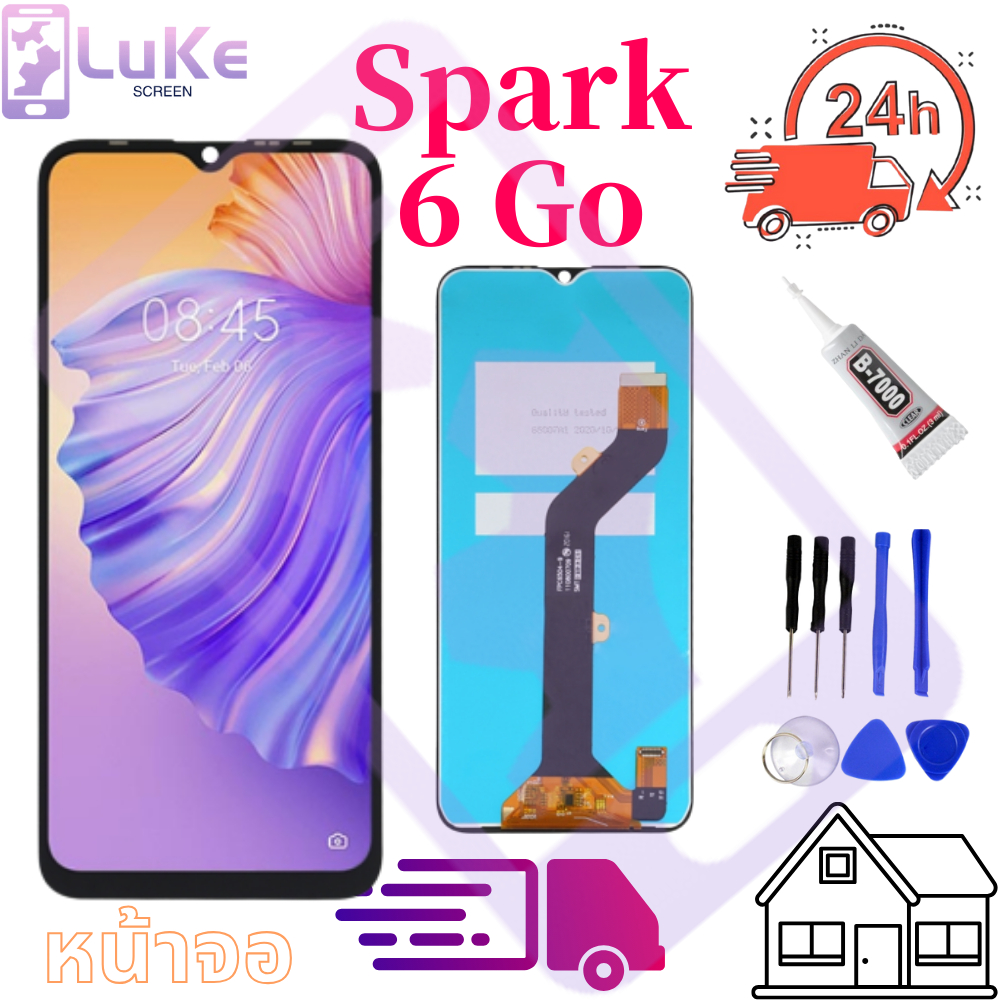 Luke หน้าจอ LCD Tecno Spark 6 Go / spark 6go