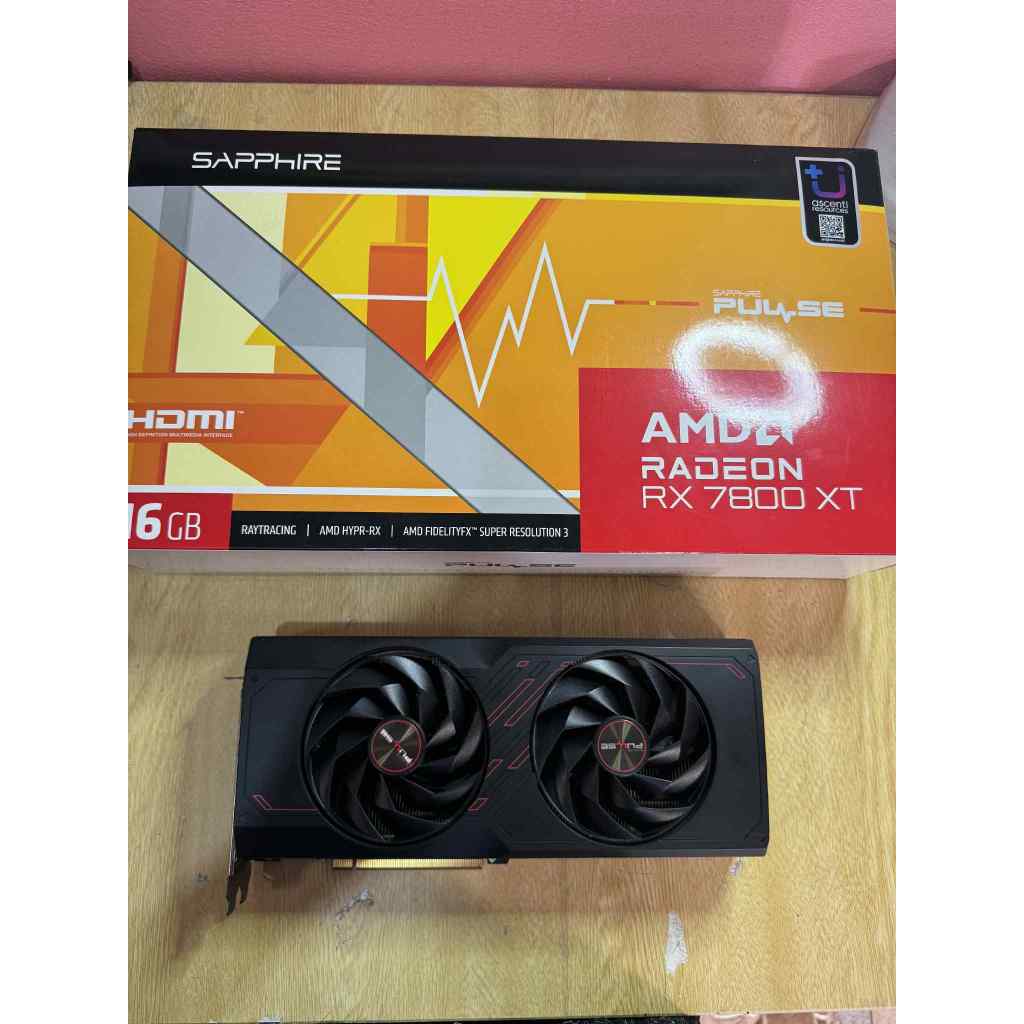 ขายการ์ดจอมือสอง SAPPHIRE PULSE AMD RADEON RX 7800 XT 16GB - 16GB GDDR6