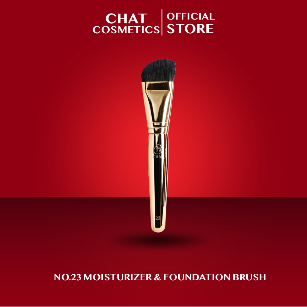 CHAT Moisturizer Foundation Brush (แปรงลงมอยส์เจอร์ไรเซอร์และรองพื้นฉัตร)